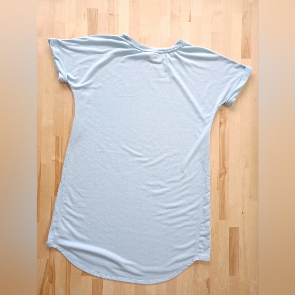 {Wonderly Studio} Women's Solid Short Sleeve Baby Terry Dress - Picture 3 of 6